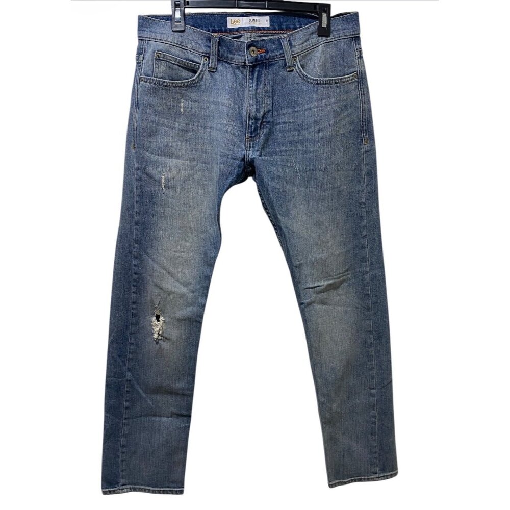 Lee Modern Series Slim Fit Tapered Leg Jeans Mens 32x30 Blue